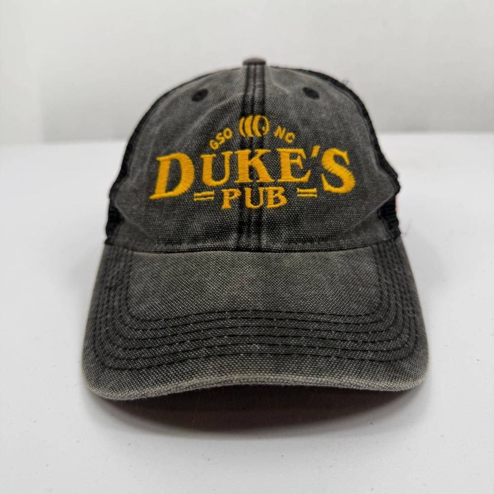 Legacy Trucker Hat Mens OSFA Black Duke's Pub GSO NC Snapback Mesh Cap